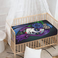 Calavera Girl Dia De Los Muertos Print Baby Crib Sheet