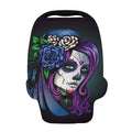 Calavera Girl Dia De Los Muertos Print Baby Seat Cover