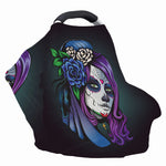 Calavera Girl Dia De Los Muertos Print Baby Seat Cover