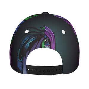 Calavera Girl Dia De Los Muertos Print Baseball Cap