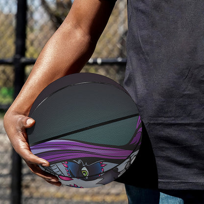 Calavera Girl Dia De Los Muertos Print Basketball