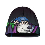 Calavera Girl Dia De Los Muertos Print Beanie