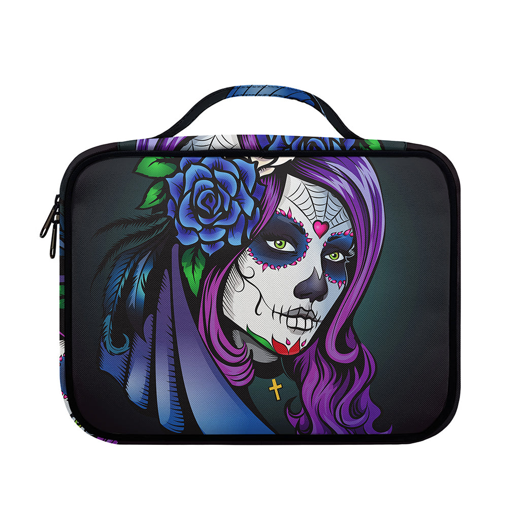 Calavera Girl Dia De Los Muertos Print Briefcase Bible Bag