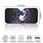 Calavera Girl Dia De Los Muertos Print Car Windshield Sun Shade