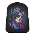 Calavera Girl Dia De Los Muertos Print Casual Backpack