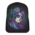 Calavera Girl Dia De Los Muertos Print Casual Backpack