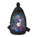 Calavera Girl Dia De Los Muertos Print Sling Bag
