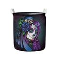 Calavera Girl Dia De Los Muertos Print Collapsible Laundry Basket