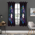 Calavera Girl Dia De Los Muertos Print Grommet Curtain Panels