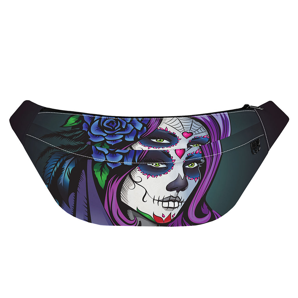 Calavera Girl Dia De Los Muertos Print Fanny Pack