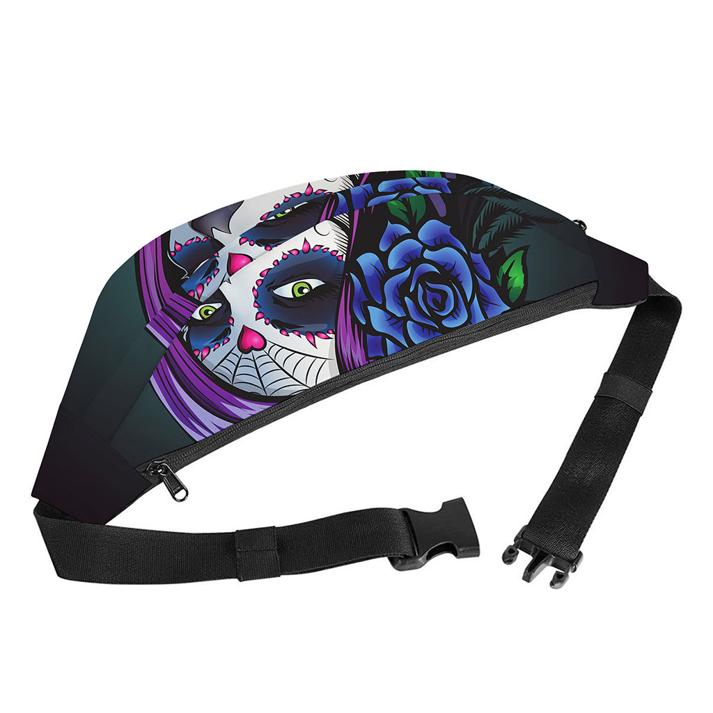 Calavera Girl Dia De Los Muertos Print Fanny Pack