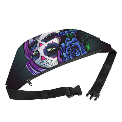 Calavera Girl Dia De Los Muertos Print Fanny Pack