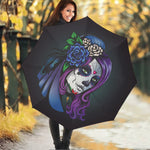 Calavera Girl Dia De Los Muertos Print Foldable Umbrella
