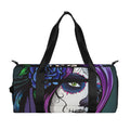 Calavera Girl Dia De Los Muertos Print Gym Bag