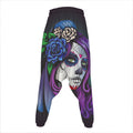 Calavera Girl Dia De Los Muertos Print Hammer Pants