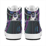 Calavera Girl Dia De Los Muertos Print High Top Leather Sneakers