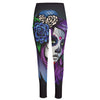 Calavera Girl Dia De Los Muertos Print High-Waisted Pocket Leggings