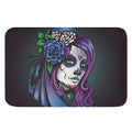 Calavera Girl Dia De Los Muertos Print Indoor Door Mat