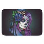 Calavera Girl Dia De Los Muertos Print Indoor Door Mat