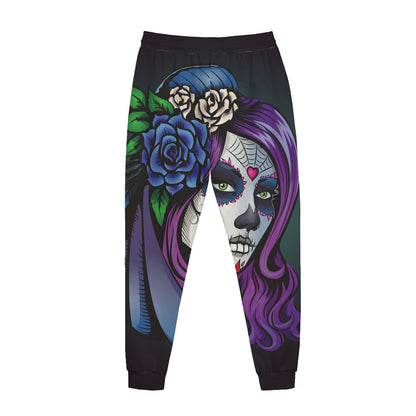 Calavera Girl Dia De Los Muertos Print Jogger Pants