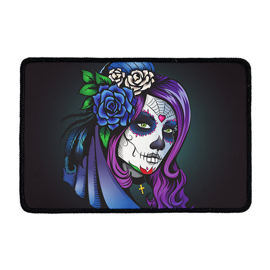 Calavera Girl Dia De Los Muertos Print Kitchen Mat