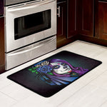 Calavera Girl Dia De Los Muertos Print Kitchen Mat