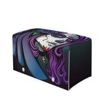 Calavera Girl Dia De Los Muertos Print Leather Tissue Box Cover