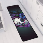 Calavera Girl Dia De Los Muertos Print Long Kitchen Mat