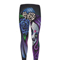 Calavera Girl Dia De Los Muertos Print Men's Leggings