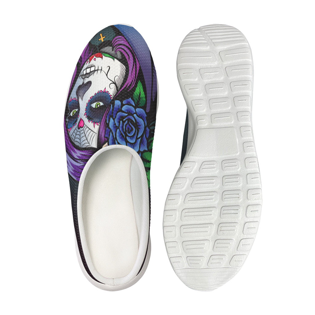 Calavera Girl Dia De Los Muertos Print Mesh Casual Shoes