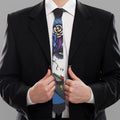 Calavera Girl Dia De Los Muertos Print Necktie