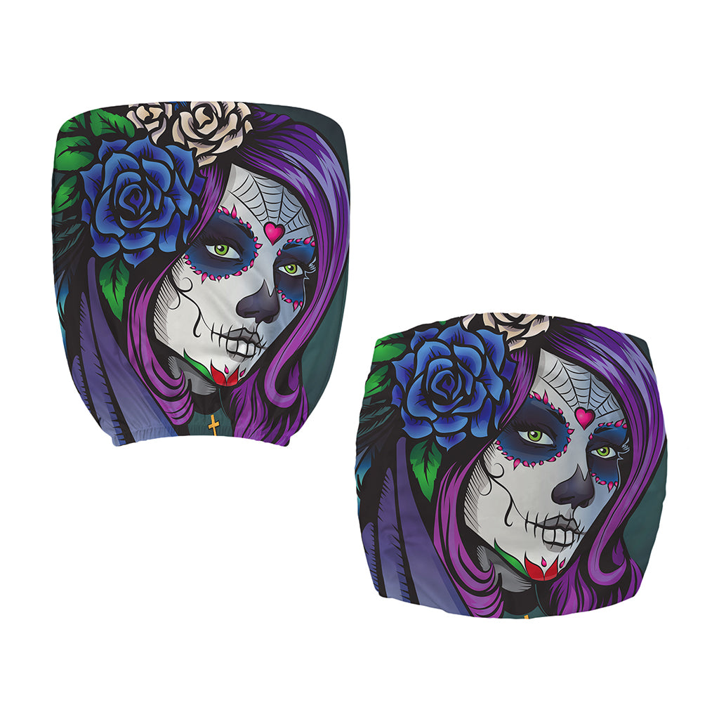 Calavera Girl Dia De Los Muertos Print Office Chair Cover