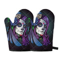 Calavera Girl Dia De Los Muertos Print Oven Mitts
