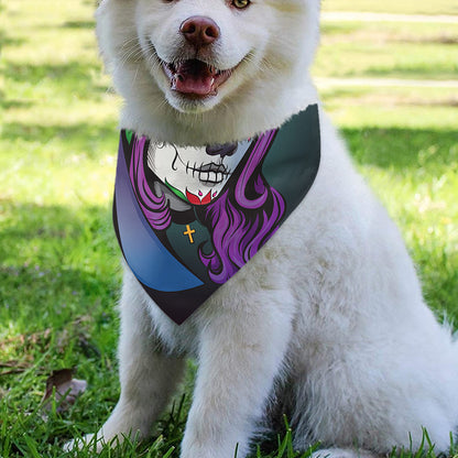 Calavera Girl Dia De Los Muertos Print Over The Collar Dog Bandana