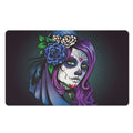 Calavera Girl Dia De Los Muertos Print Polyester Doormat