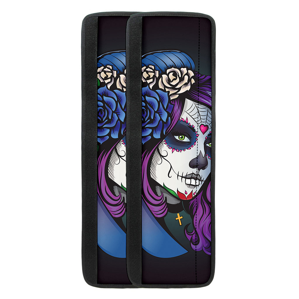 Calavera Girl Dia De Los Muertos Print Refrigerator Handle Covers