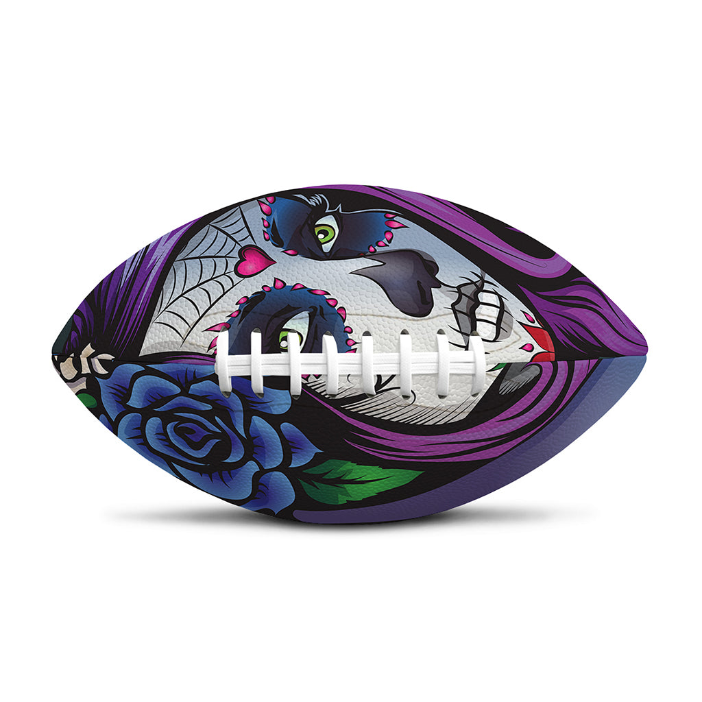 Calavera Girl Dia De Los Muertos Print Rugby Ball