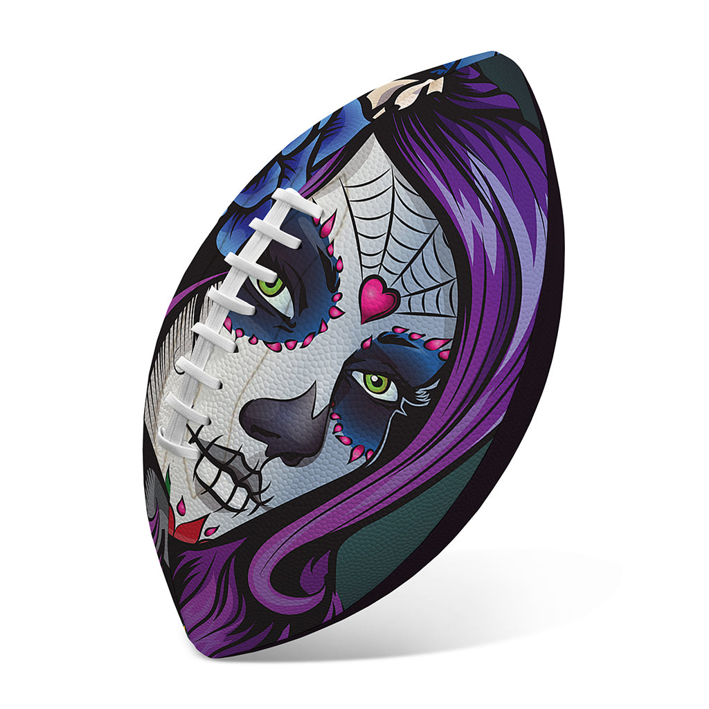 Calavera Girl Dia De Los Muertos Print Rugby Ball