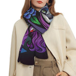 Calavera Girl Dia De Los Muertos Print Scarf
