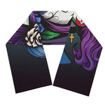 Calavera Girl Dia De Los Muertos Print Scarf