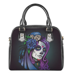 Calavera Girl Dia De Los Muertos Print Shoulder Handbag