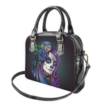 Calavera Girl Dia De Los Muertos Print Shoulder Handbag