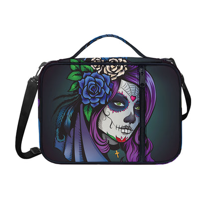 Calavera Girl Dia De Los Muertos Print Shoulder Strap Bible Bag