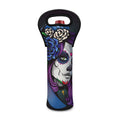 Calavera Girl Dia De Los Muertos Print Single Neoprene Wine Tote