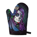 Calavera Girl Dia De Los Muertos Print Single Oven Mitt
