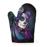Calavera Girl Dia De Los Muertos Print Single Oven Mitt