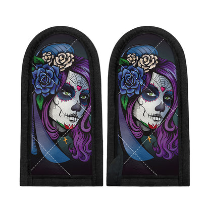Calavera Girl Dia De Los Muertos Print Skillet Handle Cover