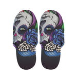 Calavera Girl Dia De Los Muertos Print Slippers