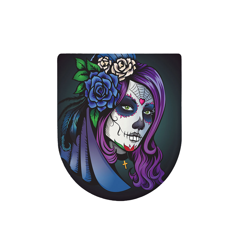 Calavera Girl Dia De Los Muertos Print Toilet Lid Cover