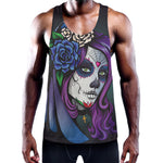 Calavera Girl Dia De Los Muertos Print Training Tank Top